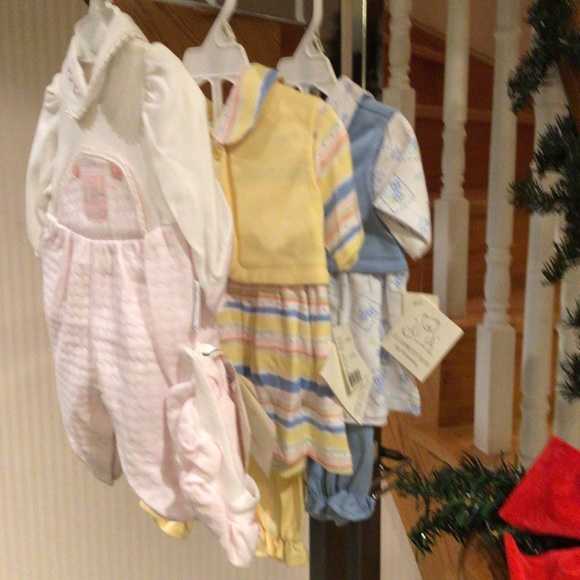 🛍2 for $30🛍Baby 2 piece outfit blue and white blummer - Picture 5 of 6